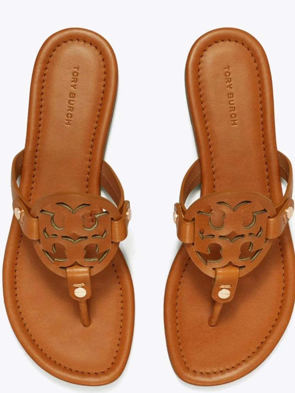 Tory Burch Size 9.5 Miller Sandal in Vintage Vachetta